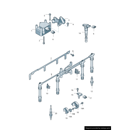 Bougie d'Allumage Originale VW Bosch Longlife 101905601F