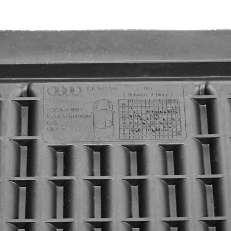 Tapis de sol en caoutchouc noir 4 pièces pour Audi A6 C7 4G