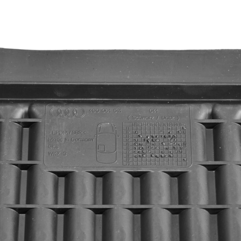 Tapis de sol en caoutchouc noir 4 pièces pour Audi A6 C7 4G