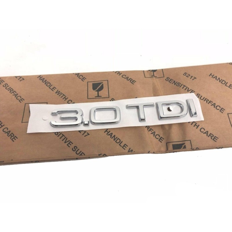 Emblème Chromé Audi 3.0 TDI - Insigne et Autocollant