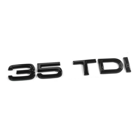 Emblème de Coffre Audi 35 TDI Noir Édition Exclusive Tuning Emblème de Coffre Audi 35 TDI Noir Édition Exclusive Tuning