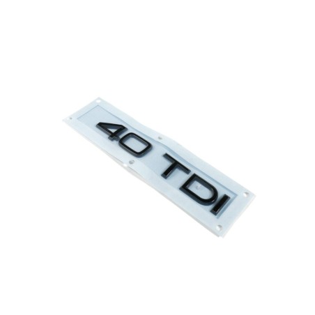 Emblème de Coffre Audi 40 TDI Noir Édition Exclusive Tuning Emblème de Coffre Audi 40 TDI Noir Édition Exclusive Tuning