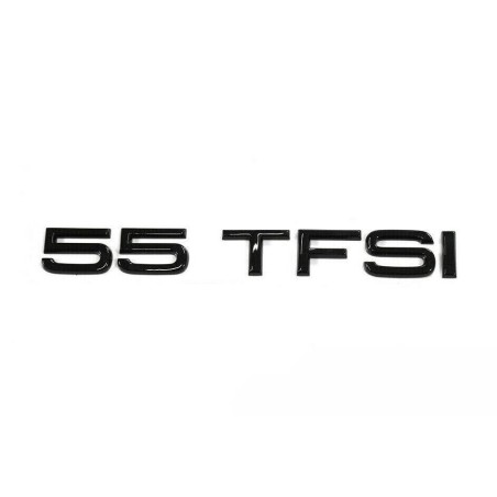 Emblème de Coffre Audi 55 TFSI Noir Édition Exclusive
