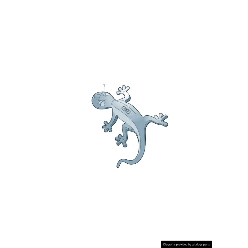Gecko de Design Intérieur en Aluminium Audi Original