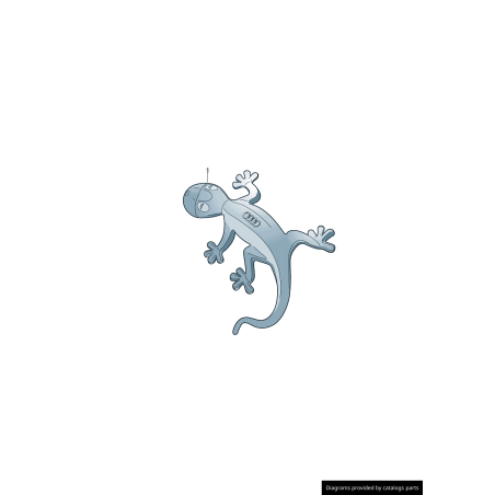 Gecko de Design Intérieur en Aluminium Audi Original Gecko de Design Intérieur en Aluminium Audi Original
