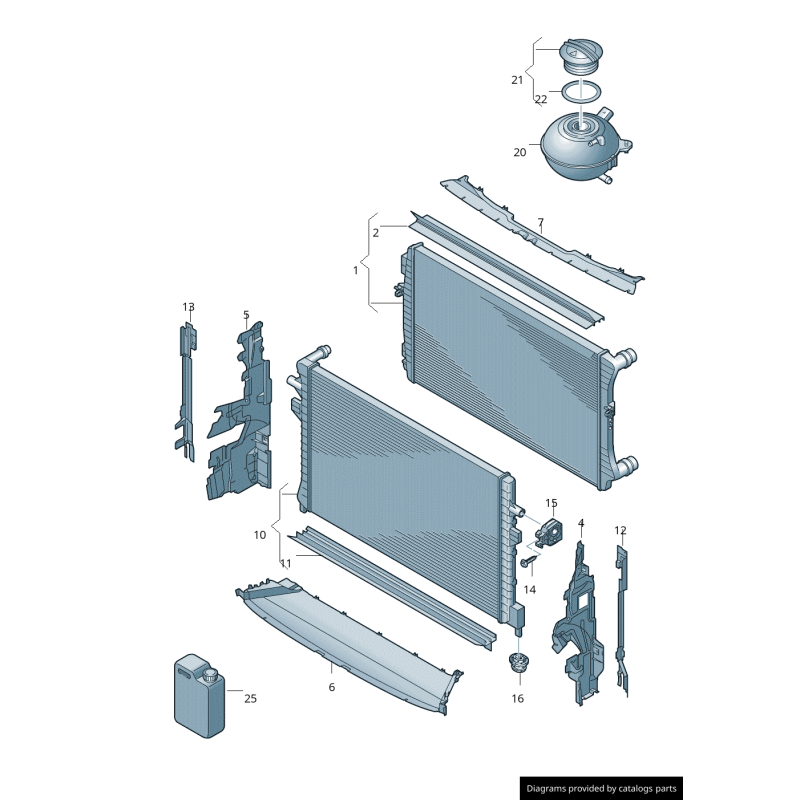 Conduit d'Air Avant Original VW Audi Seat Skoda