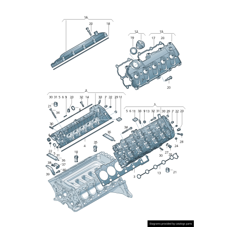 Bouchon d'huile en aluminium pour Audi R8 Original