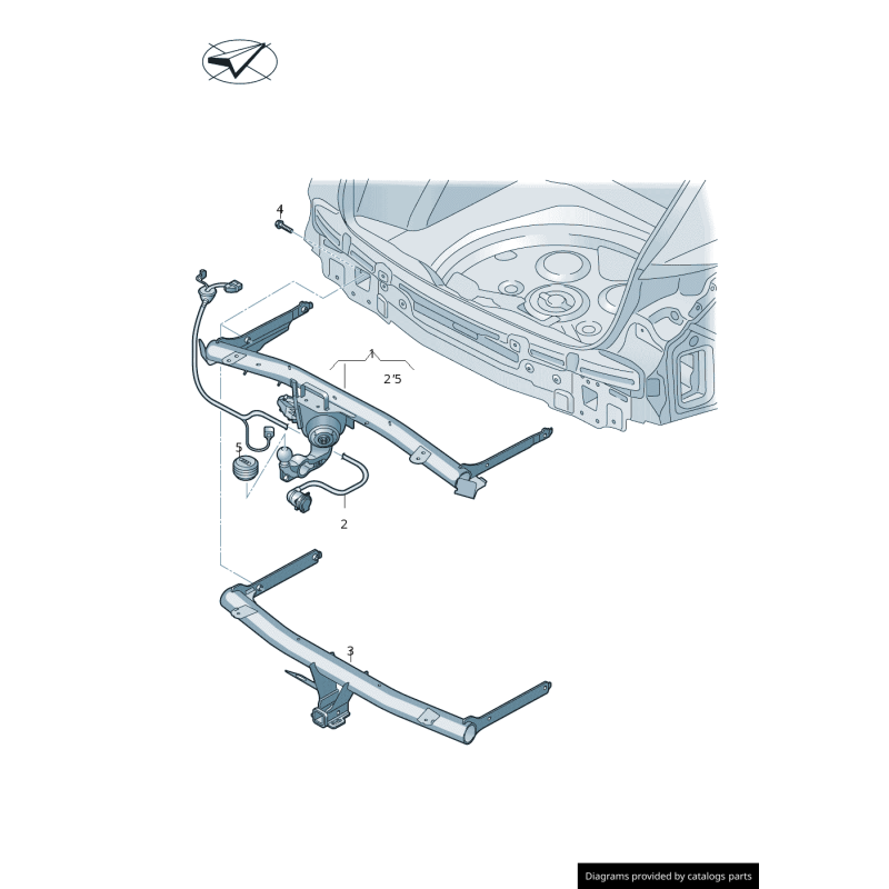 Capuchon de Protection Original Audi pour Attelage Pivotant à Rotule