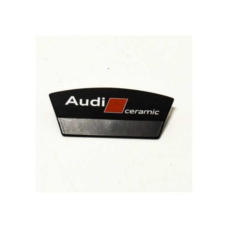 Plaque de logo de l'étrier de frein en céramique - Pièces d'origine Audi 4H0698221