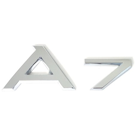 Emblème Original Audi A7 Logo Autocollant Désignation Modèle Chromé Brillant 4G88537412ZZ Emblème Original Audi A7 Logo Autocollant Désignation Modèle Chromé Brillant 4G88537412ZZ