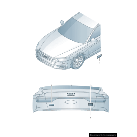 Emblème Original Audi A7 Logo Autocollant Désignation Modèle Chromé Brillant 4G88537412ZZ Emblème Original Audi A7 Logo Autocollant Désignation Modèle Chromé Brillant 4G88537412ZZ
