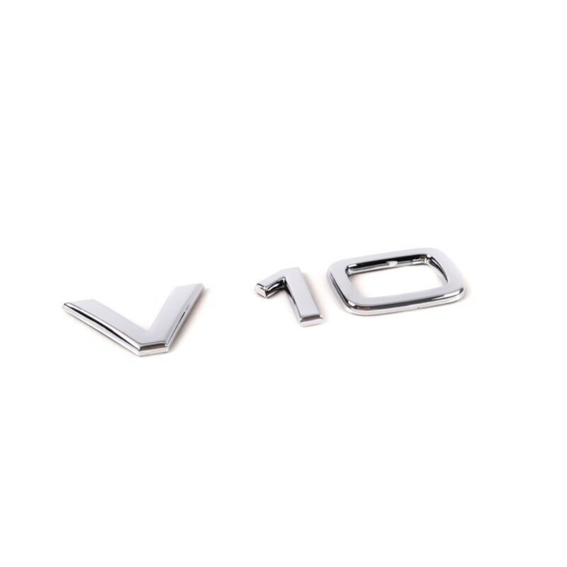 Emblème Original Audi V10 Chromé pour A6 S6 A8 S8 R8 Tuning Emblème Original Audi V10 Chromé pour A6 S6 A8 S8 R8 Tuning