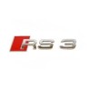 Emblème Chromé/Rouge RS3 Original Audi A3 8P 8V pour Coffre Emblème Chromé/Rouge RS3 Original Audi A3 8P 8V pour Coffre