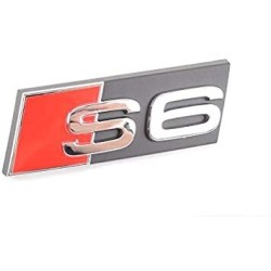 Emblème Chromé Audi S6 pour Calandre - Logo Tuning Extérieur