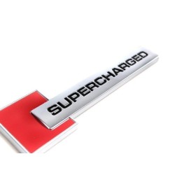 Emblème Audi SUPERCHARGED Chromé pour Aile