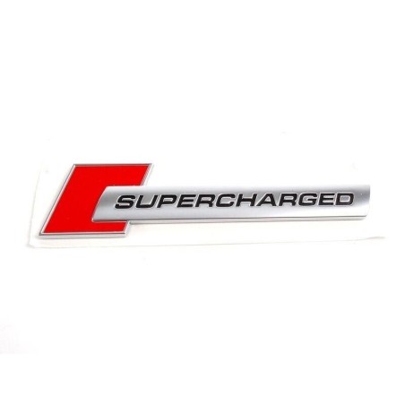 Emblème Audi SUPERCHARGED Chromé pour Aile Emblème Audi SUPERCHARGED Chromé pour Aile