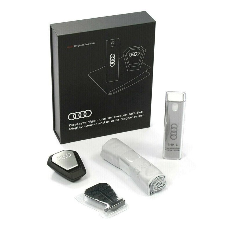 Kit de Nettoyage Audi avec Distributeur de Parfum et Chiffon de Soins 80A057800 Kit de Nettoyage Audi avec Distributeur de Parfum et Chiffon de Soins 80A057800