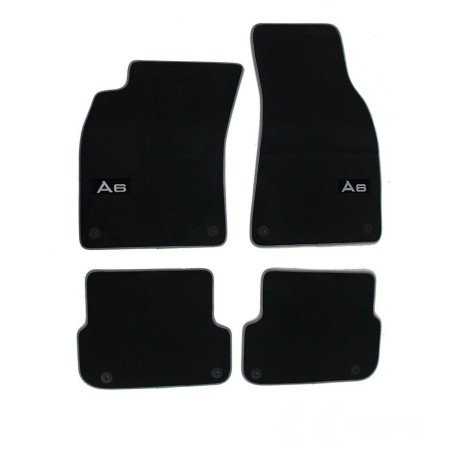 Tapis de Sol Premium en Velours Original pour Audi A6 (C6), Set de 4