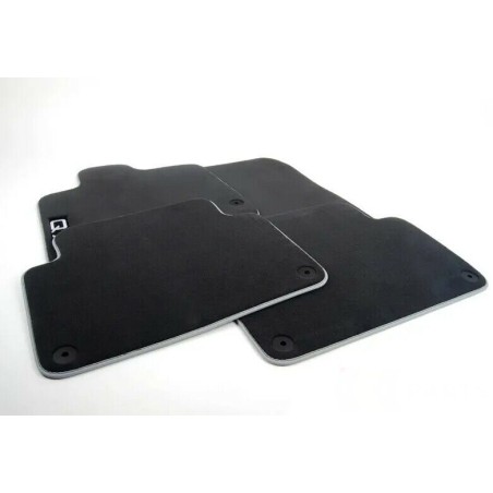 Tapis de Sol Premium Audi Q7 4L Velours Ensemble 4 Pièces Soul / Argent Tapis de Sol Premium Audi Q7 4L Velours Ensemble 4 Pièces Soul / Argent