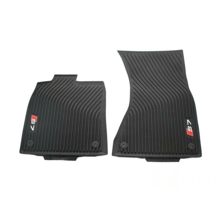 Tapis de Sol en Caoutchouc Noir Audi S7 - Set Avant Tout-Temps