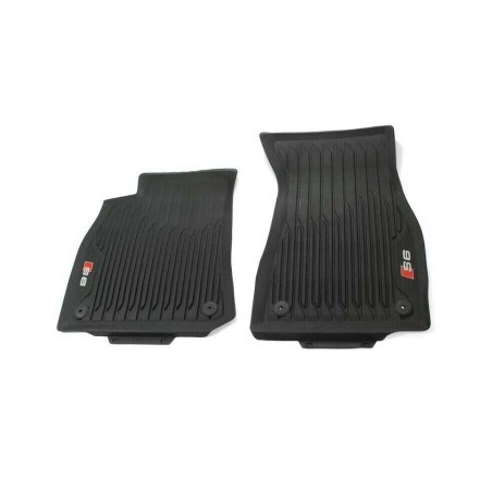 Tapis de Sol en Caoutchouc Avant Audi S6 (C8 4A) Noir Tout Temps