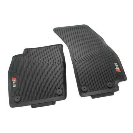 Tapis de sol en caoutchouc avant Audi S8 (D5 4N) noir tout temps