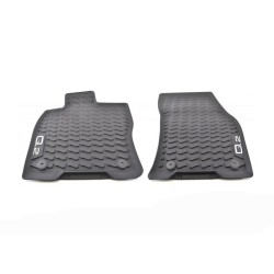 Tapis de Sol en Caoutchouc Tout Temps Audi Q2 Avant 2 Pièces Noir