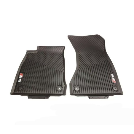 Tapis de sol avant en caoutchouc tout temps pour Audi S5 (B9) Sportback, ensemble de 2 pièces Tapis de sol avant en caoutchouc tout temps pour Audi S5 (B9) Sportback, ensemble de 2 pièces