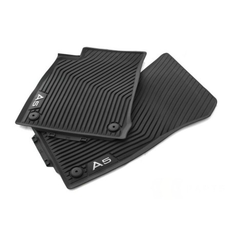 Tapis de Sol en Caoutchouc Noir pour Audi A5 (B9) Coupé Cabriolet Tapis de Sol en Caoutchouc Noir pour Audi A5 (B9) Coupé Cabriolet