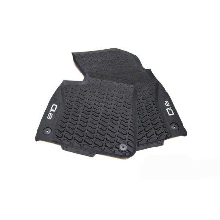 Tapis de Sol en Caoutchouc Avant Audi Q8 Noir Tout Temps Tapis de Sol en Caoutchouc Avant Audi Q8 Noir Tout Temps