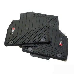 Tapis de sol en caoutchouc avant Audi RS3 (8V) noir - Lot de 2 tapis toutes saisons 8V6061221041