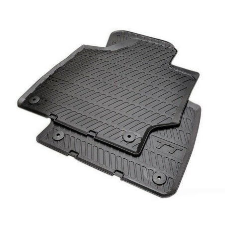 Tapis de sol en caoutchouc noir avant LHD - Pièces d'origine Audi 8J1061501A041 Tapis de sol en caoutchouc noir avant LHD - Pièces d'origine Audi 8J1061501A041