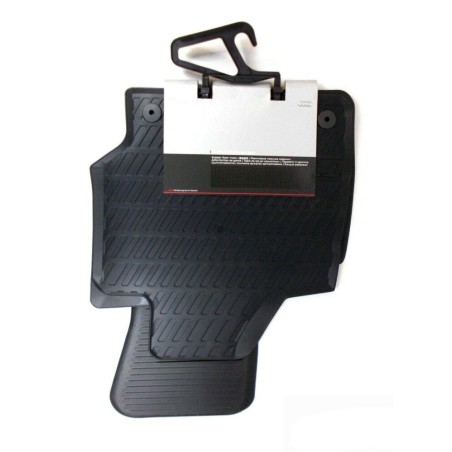 Tapis de sol en caoutchouc noir avant LHD - Pièces d'origine Audi 8J1061501A041 Tapis de sol en caoutchouc noir avant LHD - Pièces d'origine Audi 8J1061501A041