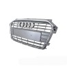 Grille avant Audi A1 (8X) restylée en gris pierre et chrome Grille avant Audi A1 (8X) restylée en gris pierre et chrome