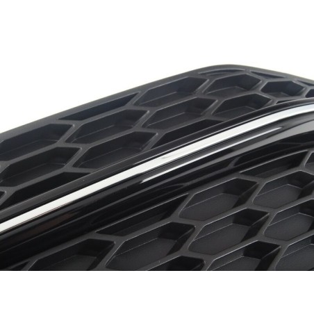 Grille de Conduite d'Air Gauche S-Line Audi A4 (B8 8K) Noir Satiné Grille de Conduite d'Air Gauche S-Line Audi A4 (B8 8K) Noir Satiné