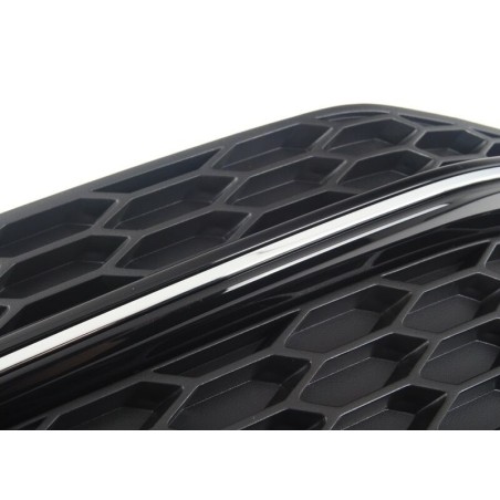 Grille de ventilation droite S-Line Audi A4 (B8 8K) noir satiné Grille de ventilation droite S-Line Audi A4 (B8 8K) noir satiné
