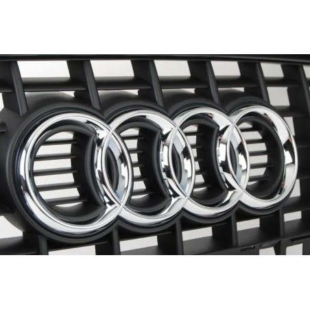 Grille de calandre Audi A4 8E S-Line RS4 chromée noir brillant