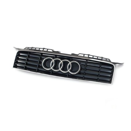 Grille avant d'origine Audi A3 8P 3 portes Double cadre chromé / noir satiné Grille avant d'origine Audi A3 8P 3 portes Double cadre chromé / noir satiné