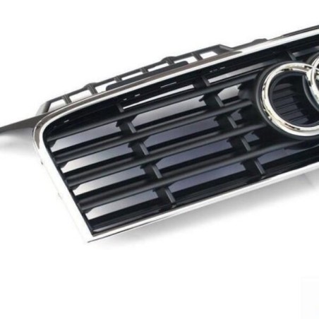 Grille avant d'origine Audi A3 8P 3 portes Double cadre chromé / noir satiné Grille avant d'origine Audi A3 8P 3 portes Double cadre chromé / noir satiné