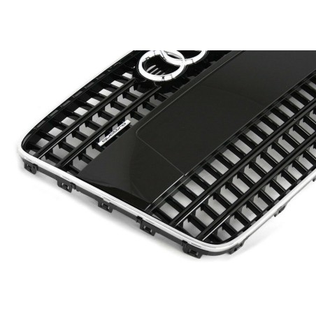 Grille Avant Extérieur Brillant Noir pour Audi Q7 (4L) Quattro Grille Avant Extérieur Brillant Noir pour Audi Q7 (4L) Quattro