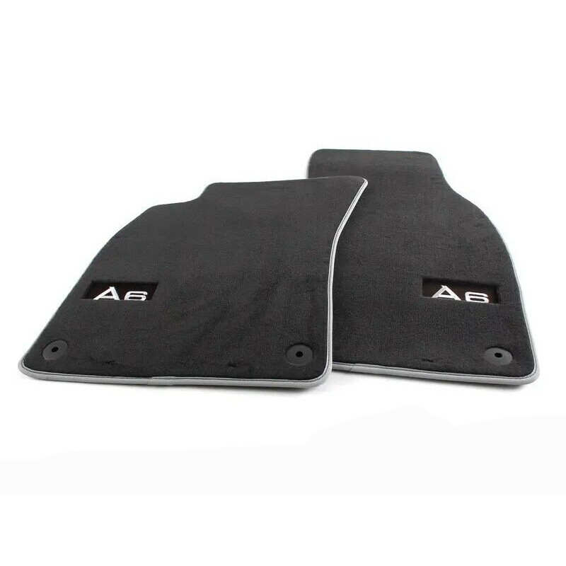 Tapis de Sol Premium en Velours Original pour Audi A6 (C6 4F), Ensemble Avant 2 Pièces Tapis de Sol Premium en Velours Original pour Audi A6 (C6 4F), Ensemble Avant 2 Pièces