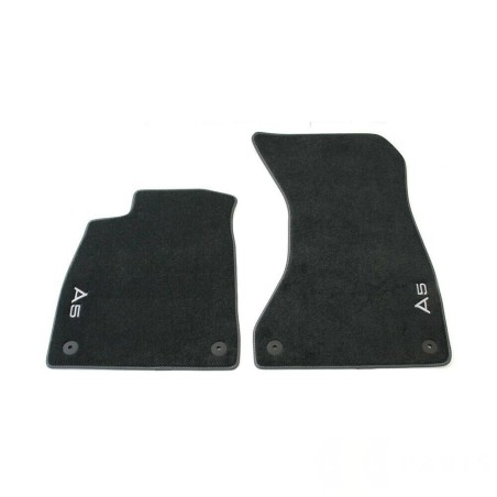 Tapis de sol en velours premium pour Audi A5 (B9) - Lot de 2 pièces avant