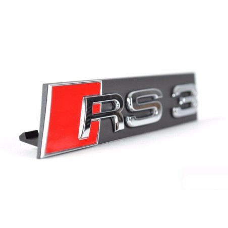Emblème Avant Chromé Audi RS3 pour Calandre Emblème Avant Chromé Audi RS3 pour Calandre