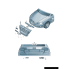Emblème Avant Chromé Audi RS3 pour Calandre Emblème Avant Chromé Audi RS3 pour Calandre