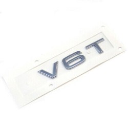 Emblème Chromé Audi V6T pour Aile Extérieure