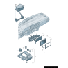 Bouton de Menu Central MMI en Aluminium pour Audi A6/A7 (C7 4G) Bouton de Menu Central MMI en Aluminium pour Audi A6/A7 (C7 4G)