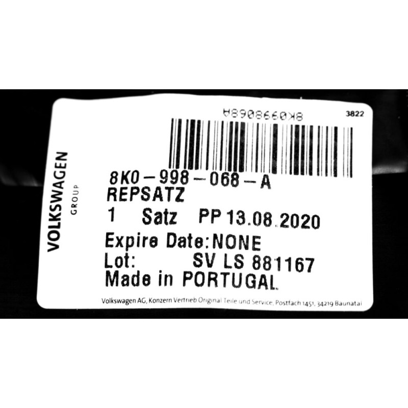 Kit de Réparation pour Joystick du Bouton Rotatif MMI Original Audi 8K0998068A