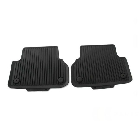 Tapis de sol arrière en caoutchouc noir pour Audi A5 (B9) Coupé Tapis de sol arrière en caoutchouc noir pour Audi A5 (B9) Coupé