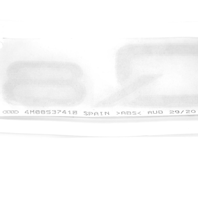 Emblème Audi Q8 Logo Autocollant Blackline Édition Noire Brillant