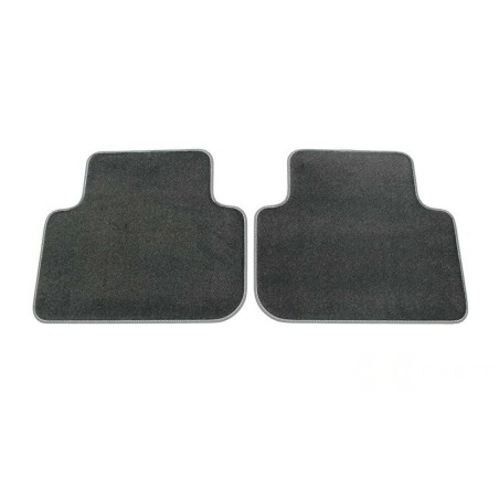 Tapis de sol arrière en velours noir pour Audi Q3 (F3) Premium